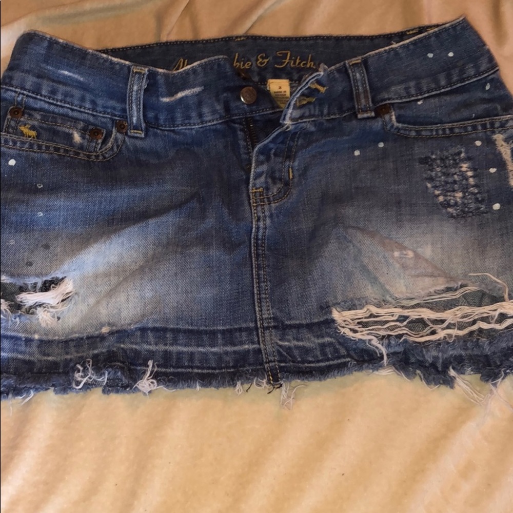 Jean skirt.